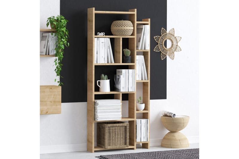 Momo Bogreol 65x15 cm Brun - Hanah Home - Opbevaring - Hylder & Reoler - Bogreol