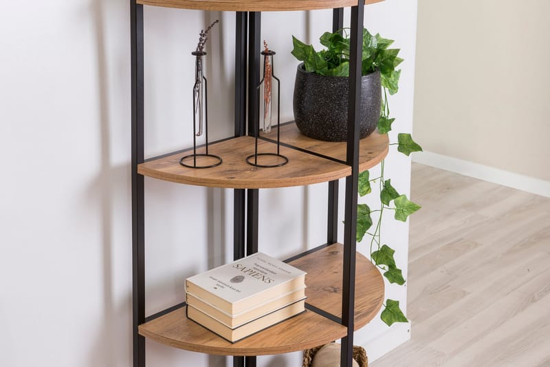 Monaia Bogreol 66 cm - Brun/Sort - Opbevaring - Hylder & Reoler - Bogreol