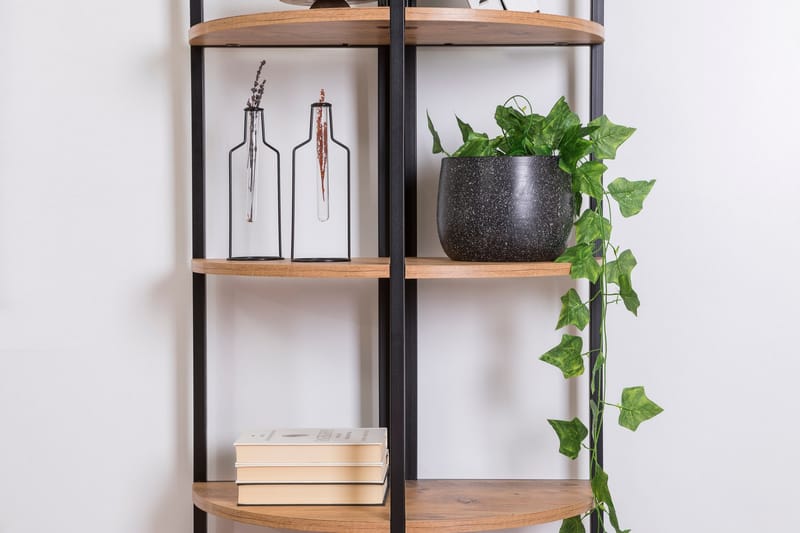 Monaia Bogreol 66 cm - Brun/Sort - Opbevaring - Hylder & Reoler - Bogreol
