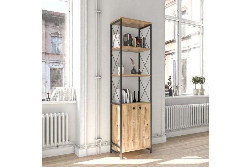 Muniesa Reol 49x30 cm 3 Hylder - Natur - Opbevaring - Hylder & Reoler - Bogreol