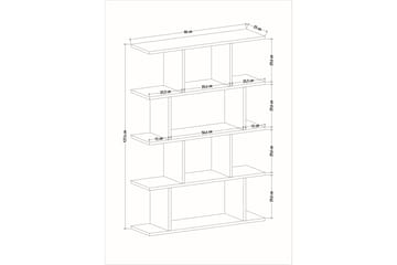 Nachusa Bogreol 90x25 cm - Natur - Opbevaring - Hylder & Reoler - Bogreol