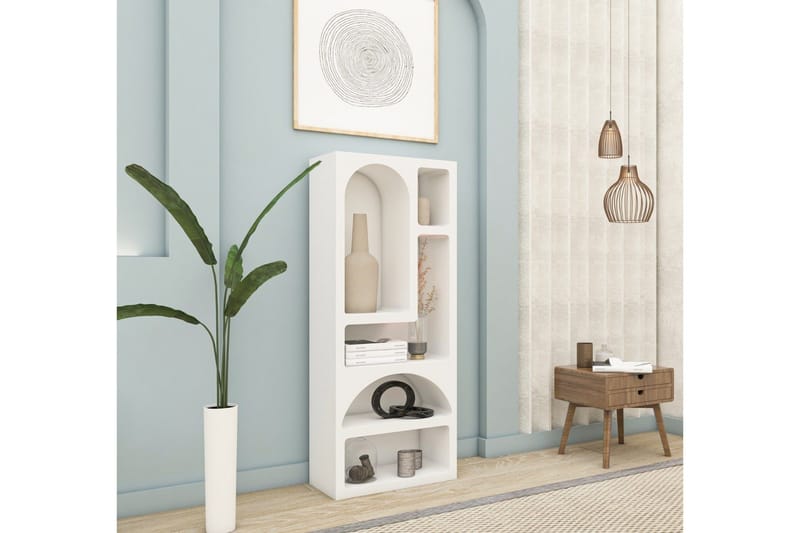 Najrana Bogreol 60 cm - Hvid - Opbevaring - Hylder & Reoler - Bogreol