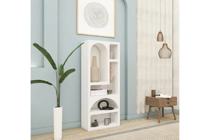 Najrana Bogreol 60 cm - Hvid - Opbevaring - Hylder & Reoler - Bogreol