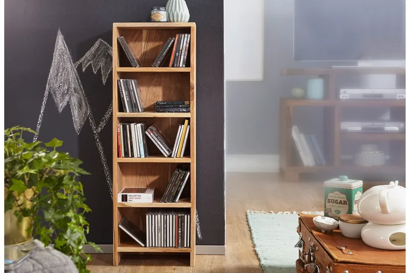 Nelrose bogreol 30x17 cm - Træ / natur - Opbevaring - Hylder & Reoler - Bogreol