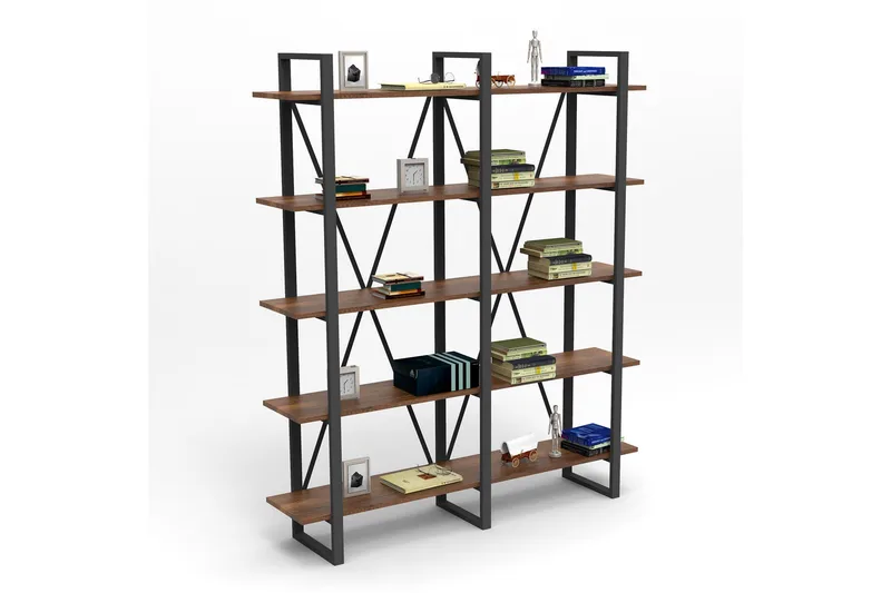 Numandro Bogreol 154,8 cm i Teak - Brun - Opbevaring - Hylder & Reoler - Bogreol