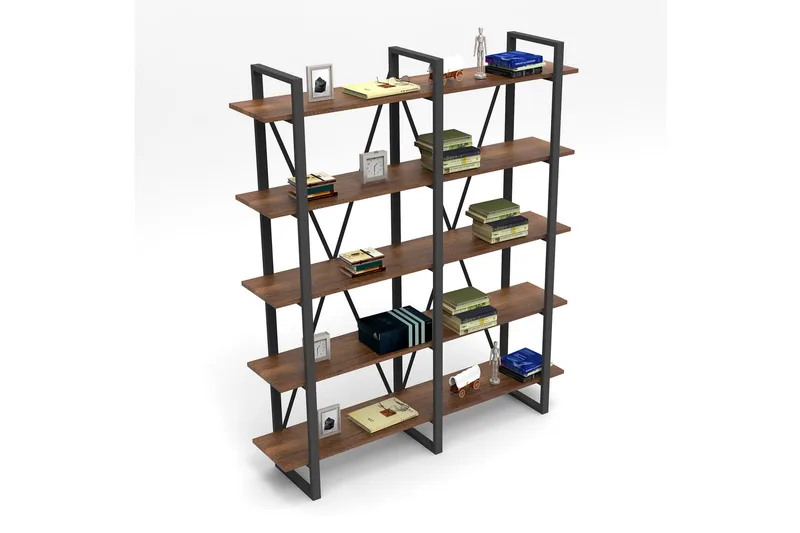 Numandro Bogreol 154,8 cm i Teak, Brun