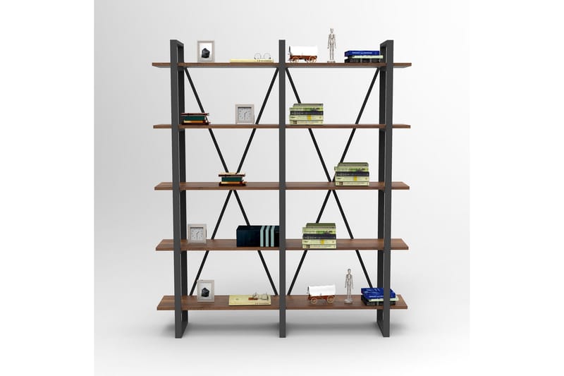 Numandro Bogreol 154,8 cm i Teak - Brun - Opbevaring - Hylder & Reoler - Bogreol