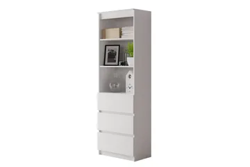 Office Bogreol 35 cm i Malet Træ - Hvid - Opbevaring - Hylder & Reoler - Bogreol