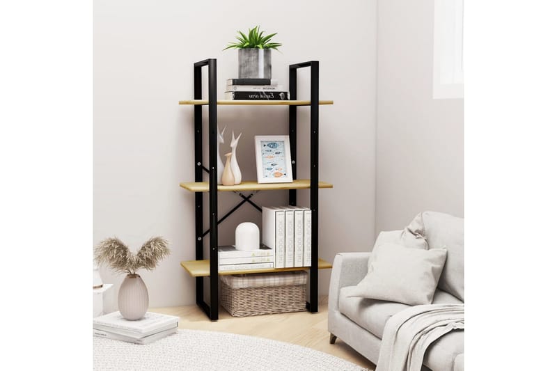 opbevaringsreol 60x30x105 cm massivt fyrretræ - Brun - Opbevaring - Hylder & Reoler - Bogreol
