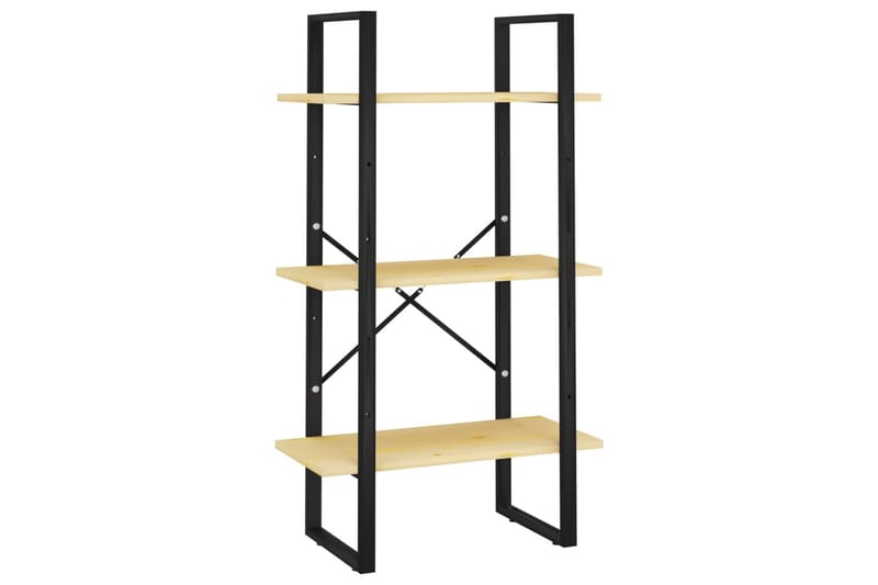 opbevaringsreol 60x30x105 cm massivt fyrretræ - Brun - Opbevaring - Hylder & Reoler - Bogreol