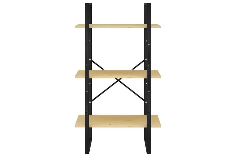 opbevaringsreol 60x30x105 cm massivt fyrretræ - Brun - Opbevaring - Hylder & Reoler - Bogreol