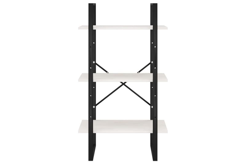 opbevaringsreol 60x30x105 cm massivt fyrretræ hvid - Hvid - Opbevaring - Hylder & Reoler - Bogreol