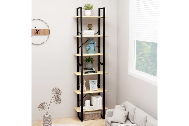 opbevaringsreol 60x30x210 cm massivt fyrretræ - Brun - Opbevaring - Hylder & Reoler - Bogreol
