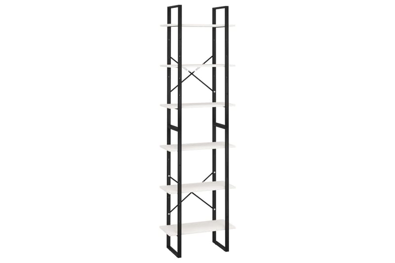 opbevaringsreol 60x30x210 cm massivt fyrretræ hvid - Hvid - Opbevaring - Hylder & Reoler - Bogreol