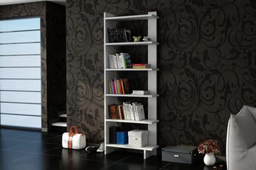 Ordelle Bogreol 47 cm i Malet Træ - Hvid - Opbevaring - Hylder & Reoler - Bogreol