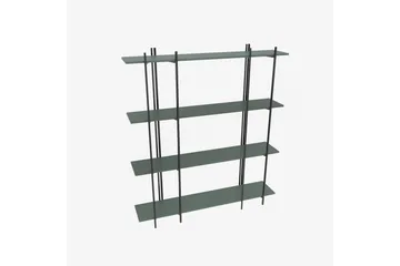 Painesville Bogreol 160 cm - Sort/Grøn - Opbevaring - Hylder & Reoler - Bogreol