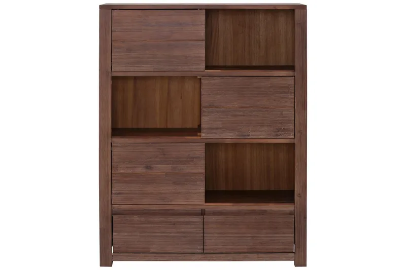 Paulina Bogreol 100 cm - Akacie/Brun - Opbevaring - Hylder & Reoler - Bogreol