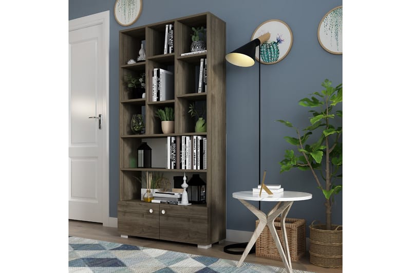 Penguen Bogreol 93,6x29,6 cm Brun - Hanah Home - Opbevaring - Hylder & Reoler - Bogreol
