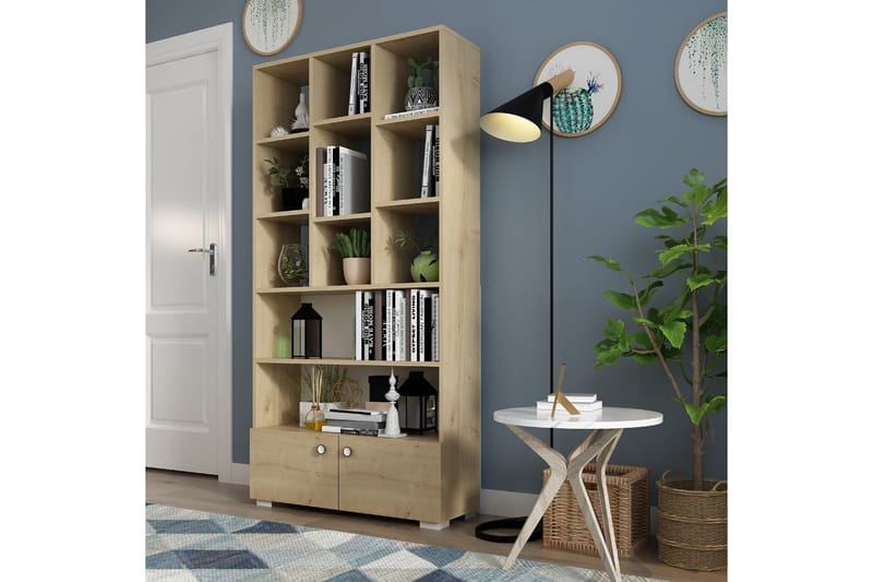Penguen Bogreol 93,6x29,6 cm Brun - Hanah Home - Opbevaring - Hylder & Reoler - Bogreol