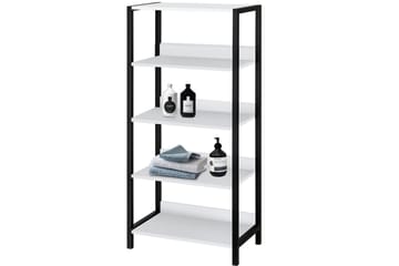 Plattpark Bogreol 35x60 cm - Hvid/Sort - Opbevaring - Hylder & Reoler - Bogreol