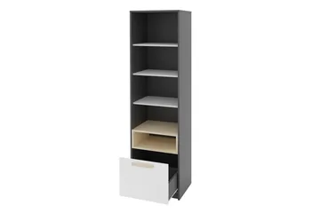 Pok Bogreol 40 cm i Eg - Grafitgrå - Opbevaring - Hylder & Reoler - Bogreol