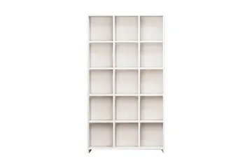 Puntoz Høj Reol 90 cm i Malet Træ - Hvid - Opbevaring - Hylder & Reoler - Bogreol