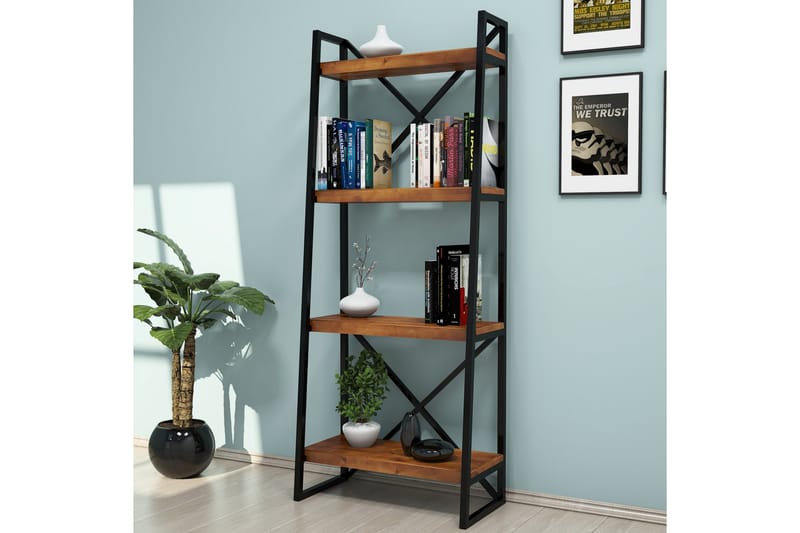 Puqa Design bogreol - Valnød - Opbevaring - Hylder & Reoler - Bogreol