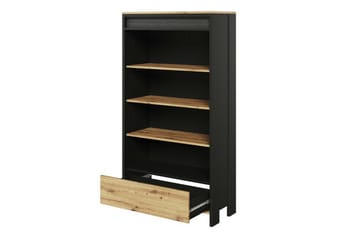 Rathmore Bogreol 72 cm i Eg - Sort - Opbevaring - Hylder & Reoler - Bogreol