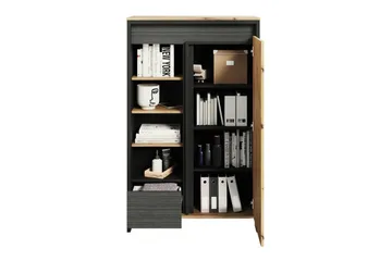 Rathmore Bogreol 87 cm i Eg - Antracit - Opbevaring - Hylder & Reoler - Bogreol