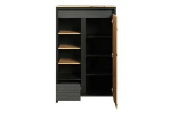 Rathmore Bogreol 87 cm i Eg - Antracit - Opbevaring - Hylder & Reoler - Bogreol