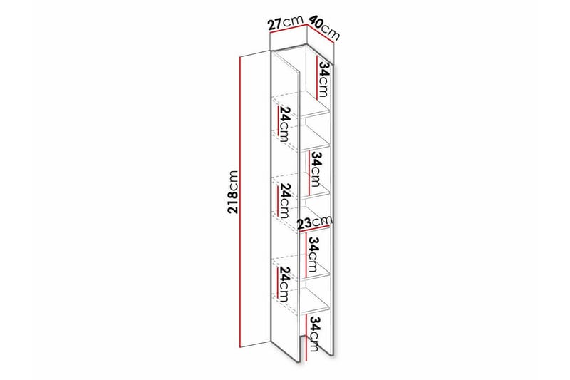 Rathmore Bokhylla 27x40 cm NO_BRAND Light wood - Opbevaring - Hylder & Reoler - Bogreol