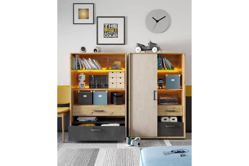 Rathmore Bokhylla 90x42 cm NO_BRAND Black - Opbevaring - Hylder & Reoler - Bogreol