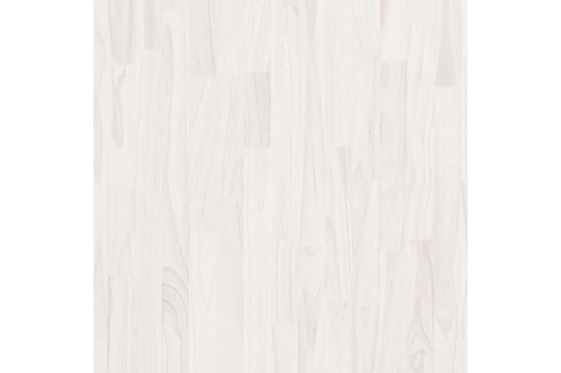 reol 100x30x210 cm massivt fyrretræ hvid - Hvid - Bogreol