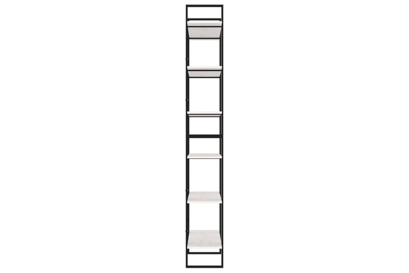 reol 100x30x210 cm massivt fyrretræ hvid - Hvid - Opbevaring - Hylder & Reoler - Bogreol