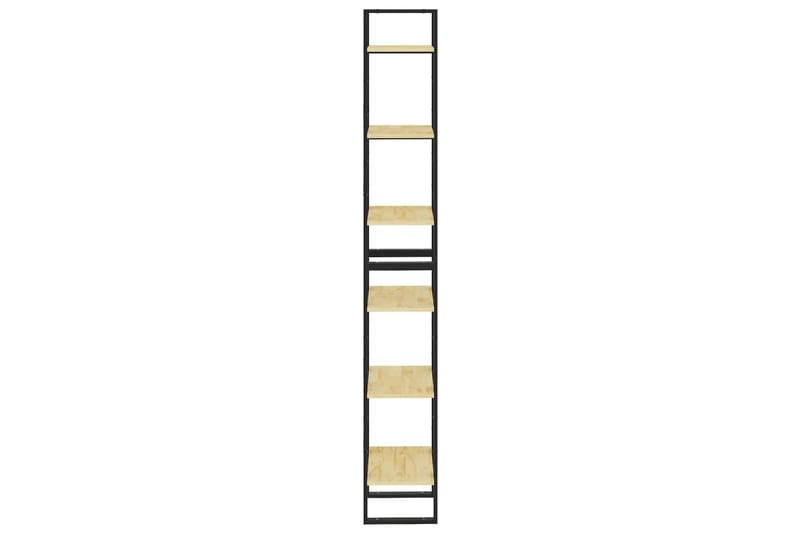 reol 40x30x210 cm massivt fyrretræ - Brun - Opbevaring - Hylder & Reoler - Bogreol