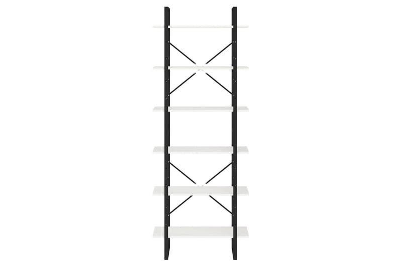reol 80x30x210 cm massivt fyrretræ hvid - Hvid - Opbevaring - Hylder & Reoler - Bogreol