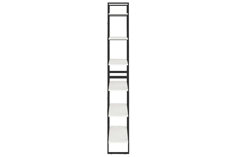 reol 80x30x210 cm massivt fyrretræ hvid - Hvid - Opbevaring - Hylder & Reoler - Bogreol