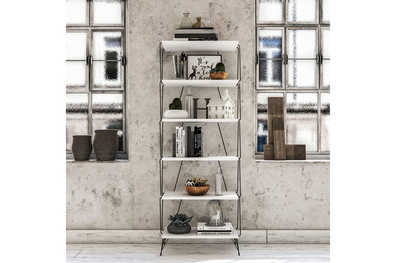 Reol NO_BRAND Igazz Reol 48x31 cm 5 Hylder Vit - Opbevaring - Hylder & Reoler - Bogreol