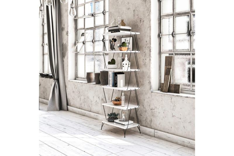 Reol NO_BRAND Igazz Reol 48x31 cm 5 Hylder Vit - Opbevaring - Hylder & Reoler - Bogreol