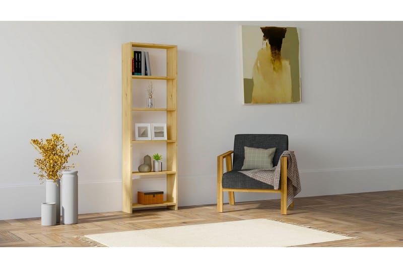 Rinorea Bogreol 160x50 cm - Brun - Opbevaring - Hylder & Reoler - Bogreol