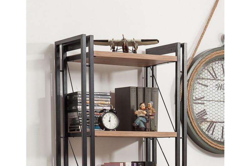 Sapphira bogreol - Træ / sort - Opbevaring - Hylder & Reoler - Bogreol