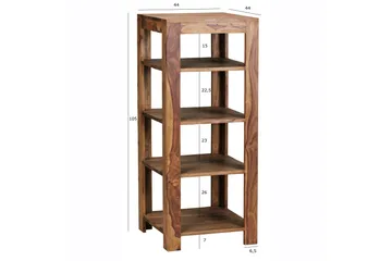 Shalanta Bogreol 44 cm i Valnød - Brun - Opbevaring - Hylder & Reoler - Bogreol