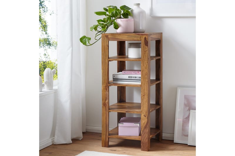 Shalanta Bogreol 44 cm i Valnød - Brun - Opbevaring - Hylder & Reoler - Bogreol