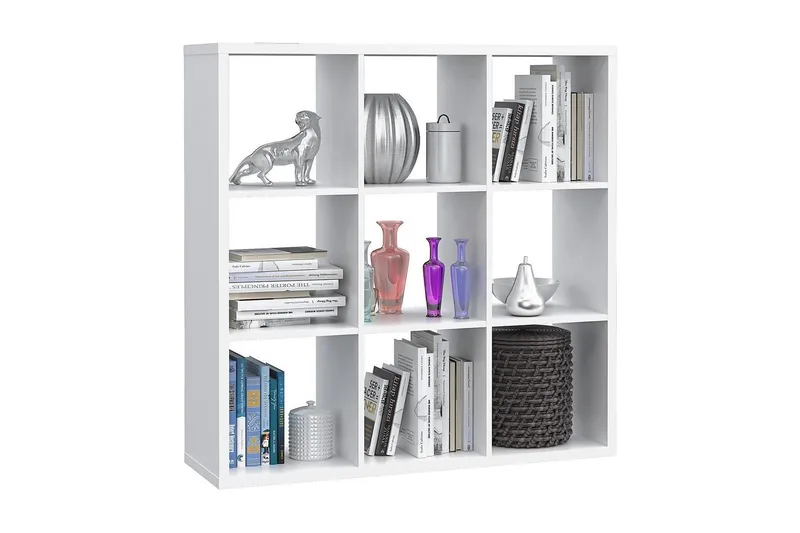 Singleton Bogreol 107 cm i Malet Træ, Hvid