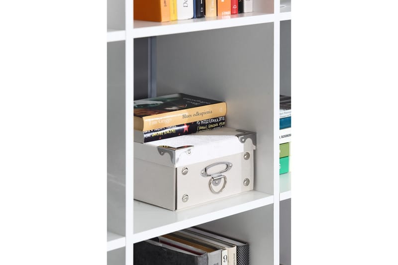 Singleton Bogreol 107 cm i Malet Træ - Hvid - Opbevaring - Hylder & Reoler - Bogreol