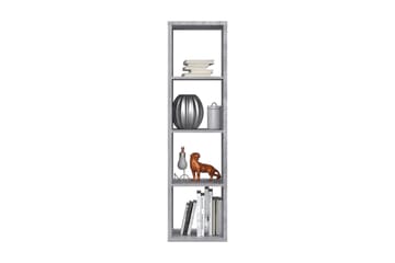 Singleton Bogreol 38 cm i Mørkt Træ - Grå - Opbevaring - Hylder & Reoler - Bogreol