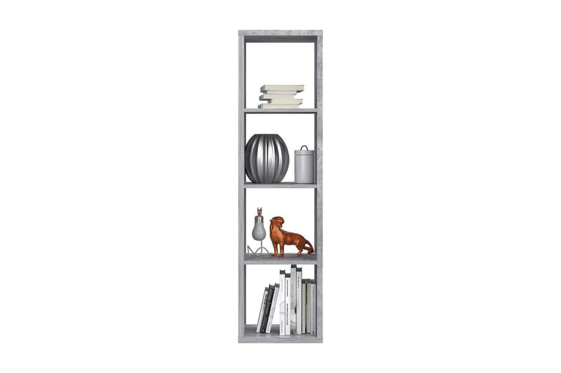 Singleton Bogreol 38 cm i Mørkt Træ - Grå - Opbevaring - Hylder & Reoler - Bogreol