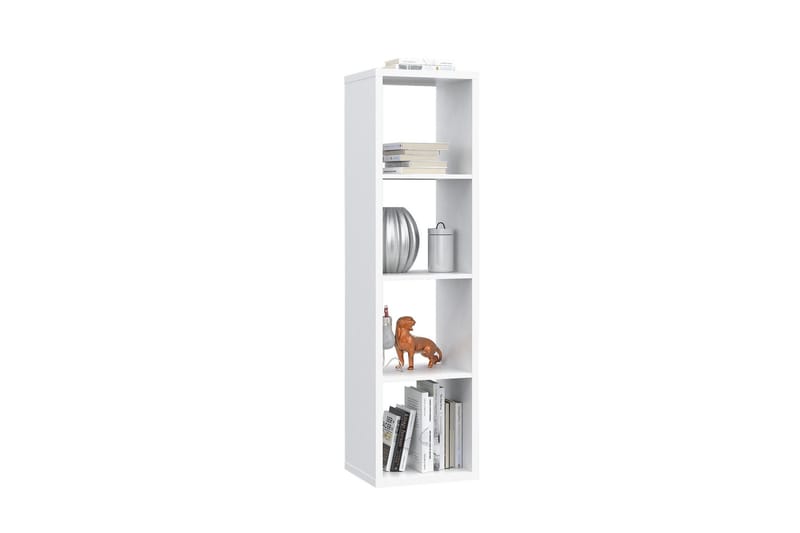 Singleton Bogreol 38 cm i Malet Træ - Hvid - Opbevaring - Hylder & Reoler - Bogreol