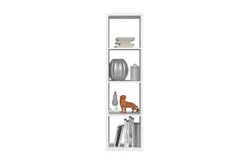 Singleton Bogreol 38 cm i Malet Træ - Hvid - Opbevaring - Hylder & Reoler - Bogreol