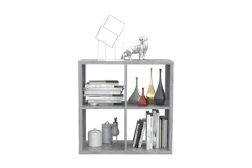 Singleton Bogreol 73 cm i Mørkt Træ - Grå - Opbevaring - Hylder & Reoler - Bogreol